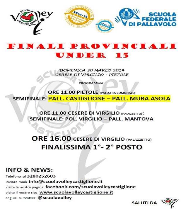 Finale 2014 Under 15