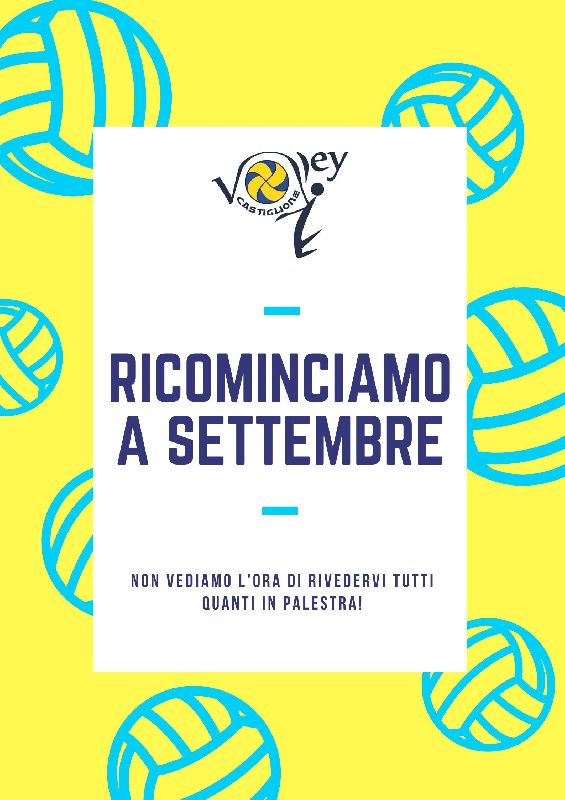 Ricominciamo a settembre